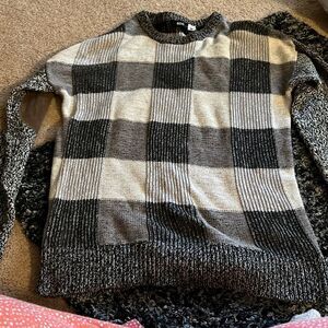 Bdg plaid elbow patch sweater small
